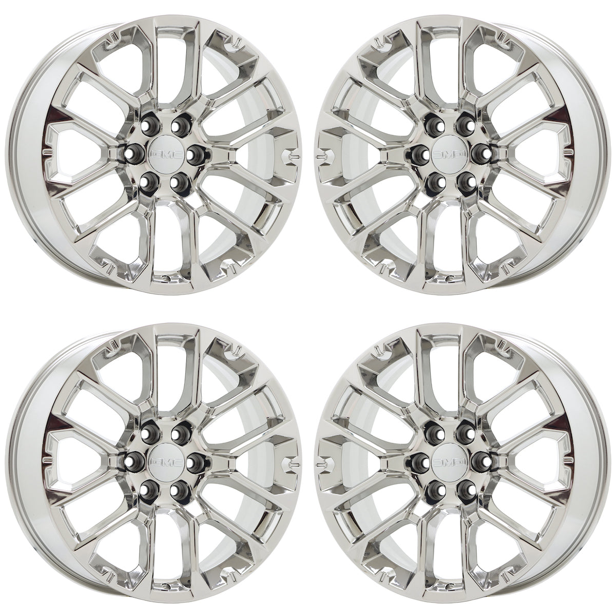 22" GMC Sierra Yukon Canyon Bright Chrome wheels rims Factory set 14079 EXCHANGE